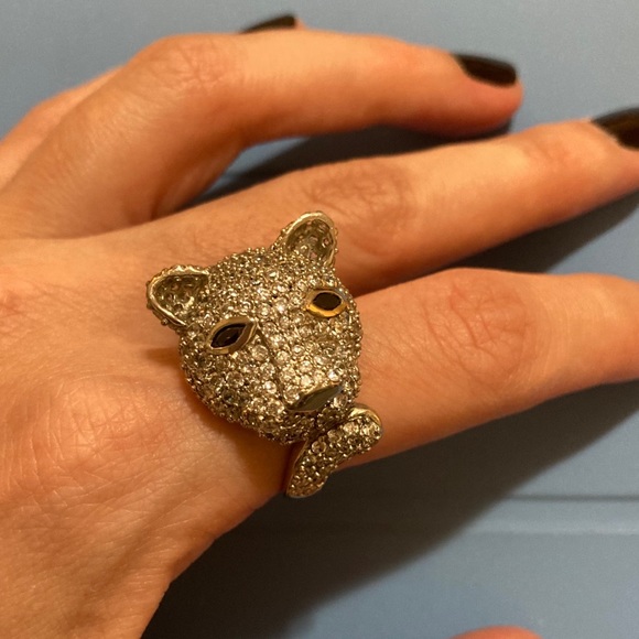 Panther crystal silver ring - Picture 10 of 12